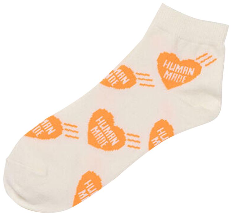 Human Made Heart Short Socks Orange