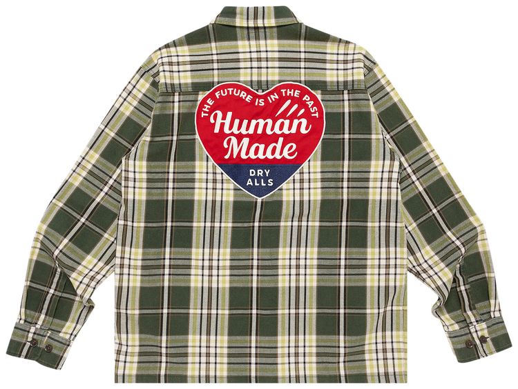 Human Made Check Shirt Green