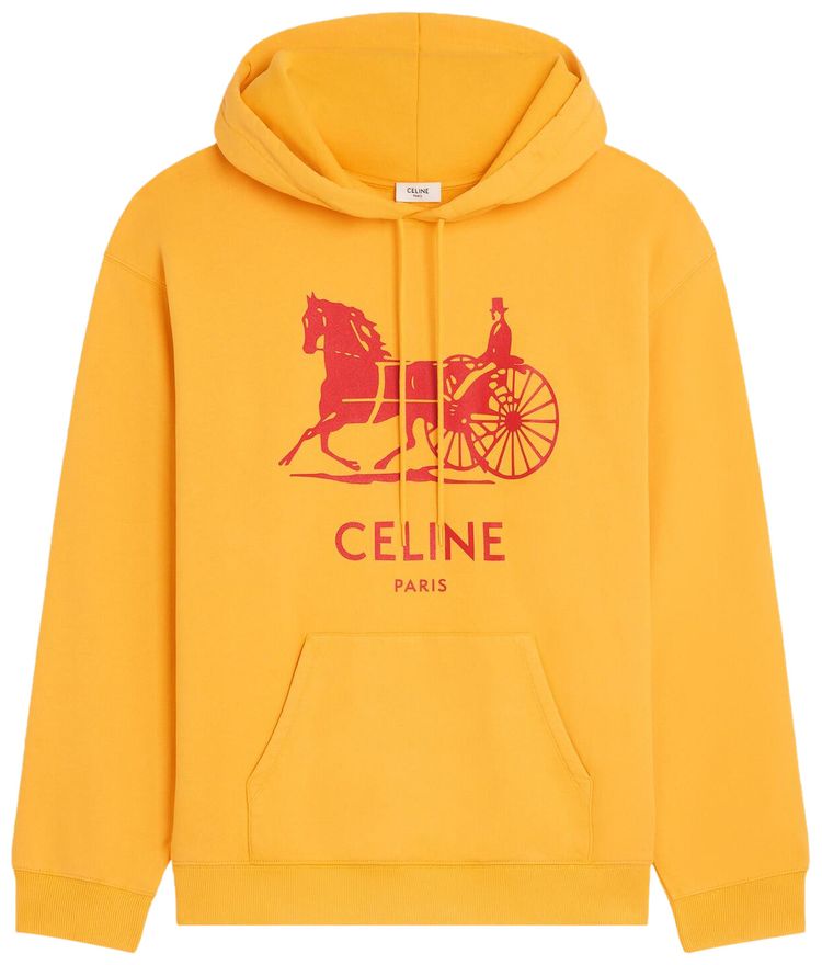 CELINE Relaxed Hoodie Jaune TournesolRed