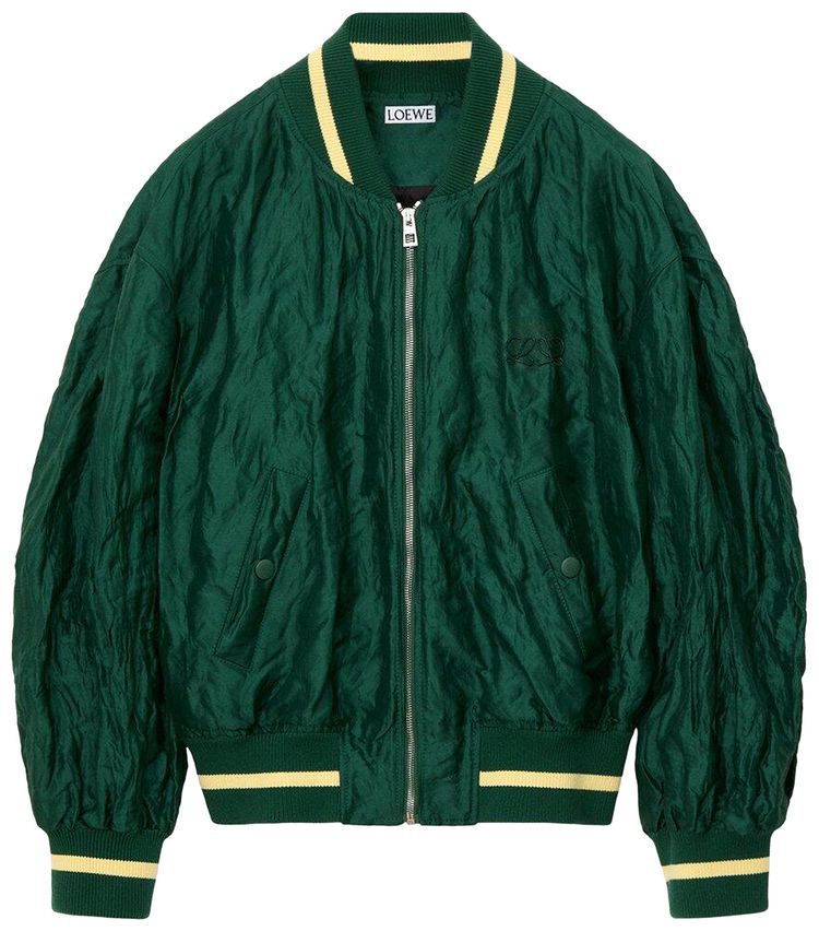 Loewe Bomber Jacket Dark Green
