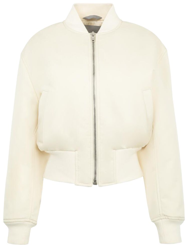 Balenciaga Cropped Bomber Ivory