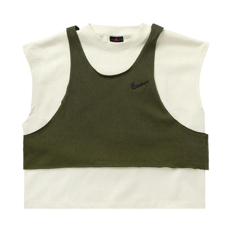 Air Jordan x Teyana Taylor Short Sleeve Tee Coconut MilkRough GreenBlack