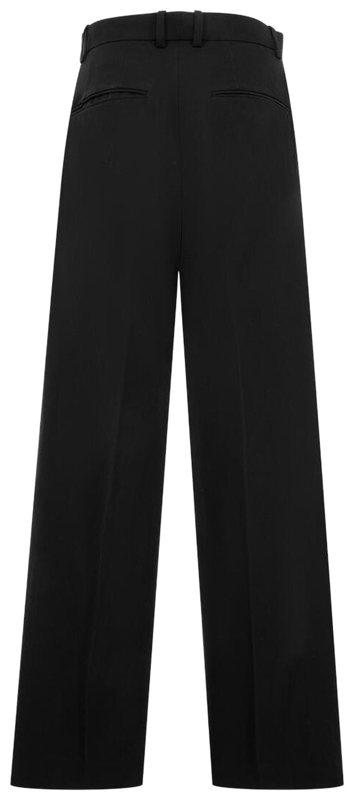 Auralee High Twist Wool Linen Twill Slacks Black