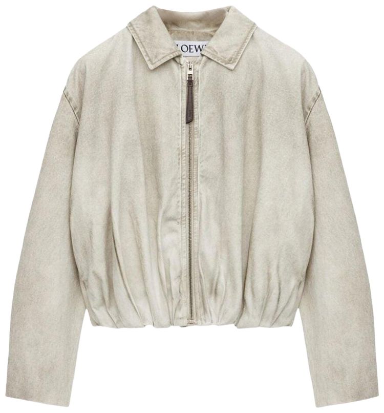 Loewe Draped Jacket Light Grey