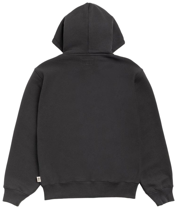 Stussy Fleece Zip Hoodie Black