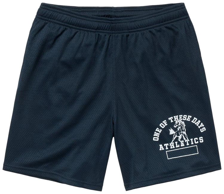 One Of These Days Mustang Athletics Mesh Shorts Navy