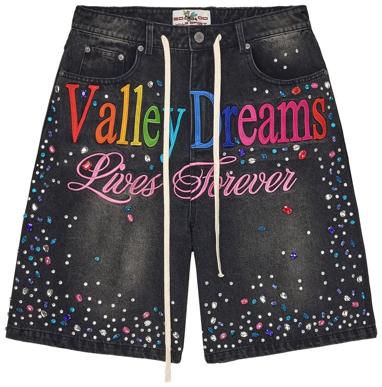 Vale Forever Ice Cream Jorts Black