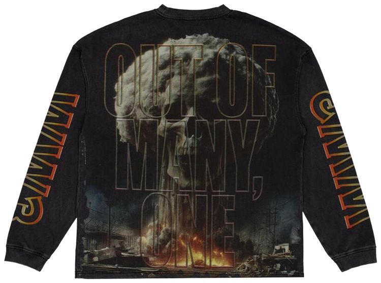 Godspeed Code Red Long Sleeve T Shirt Black Wash