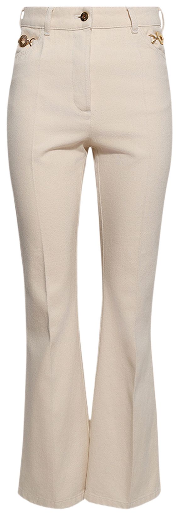 Patou Flare Denim Trousers Natural