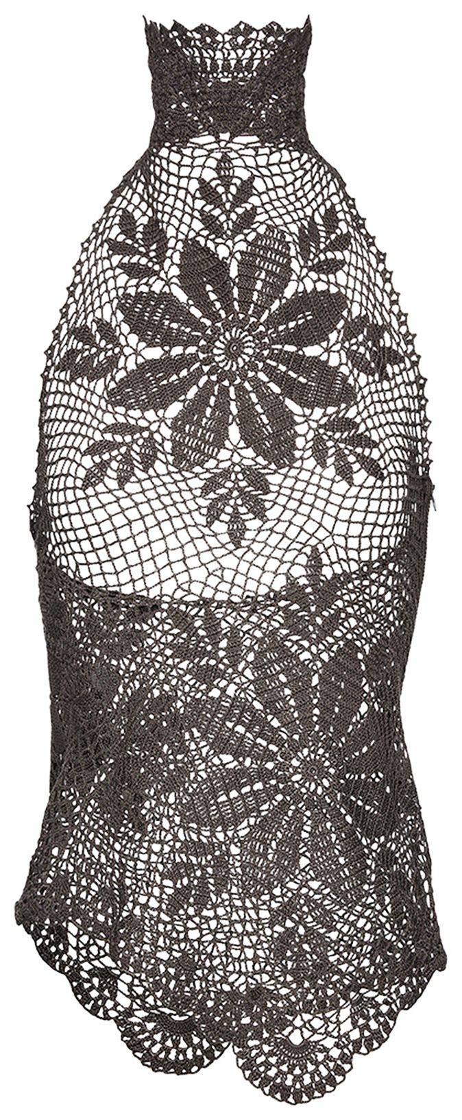 Magda Butrym Crochet Top Brown