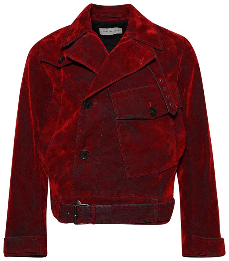 Dries Van Noten Vassel Den MW Jacket Red