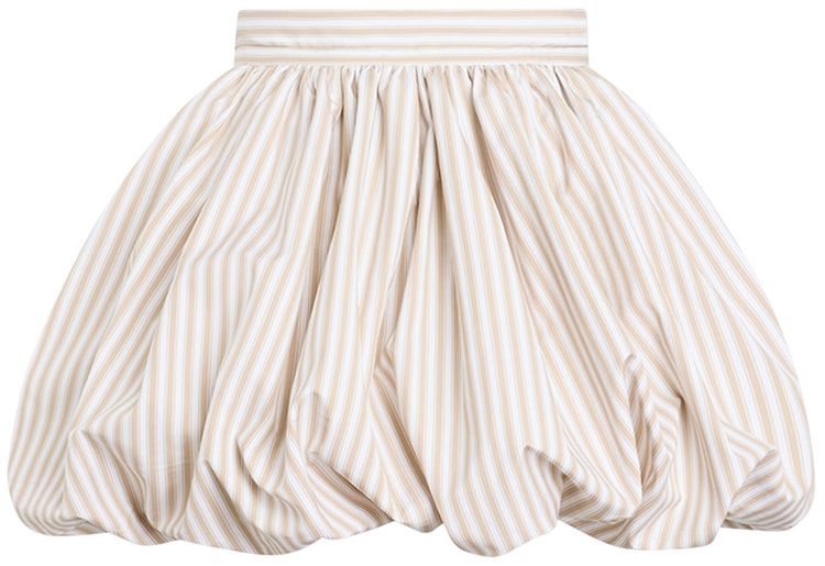 Patou Bloomer Mini Skirt Dolce Coffee Stripes