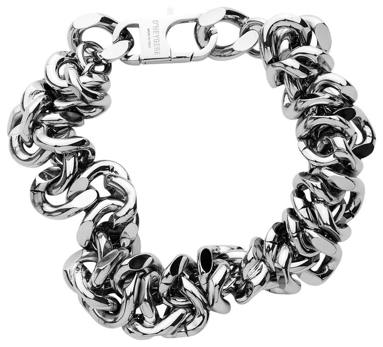 Dheygere Twisted Curb Chain Bracelet Silver