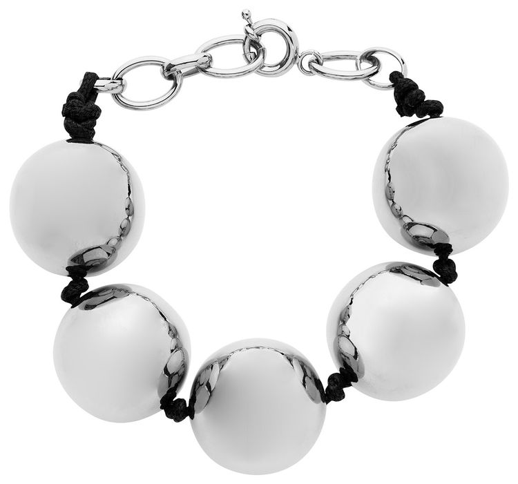 Dheygere XL Ball Bracelet SilverBlack