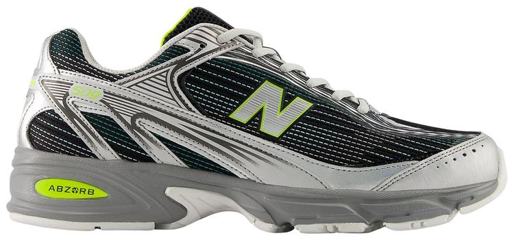 New Balance 509 Silver Metallic Deep End Alkaline Green