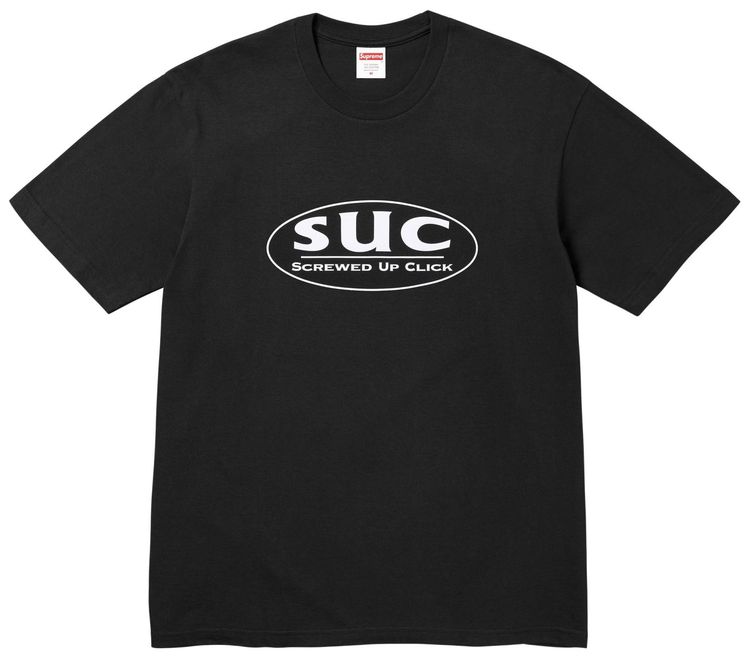 Supreme x Dj Screw Suc Tee Black