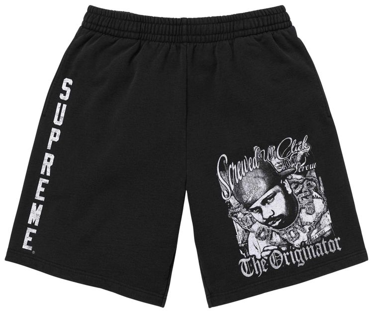 Supreme x Dj Screw Sweatshort Black