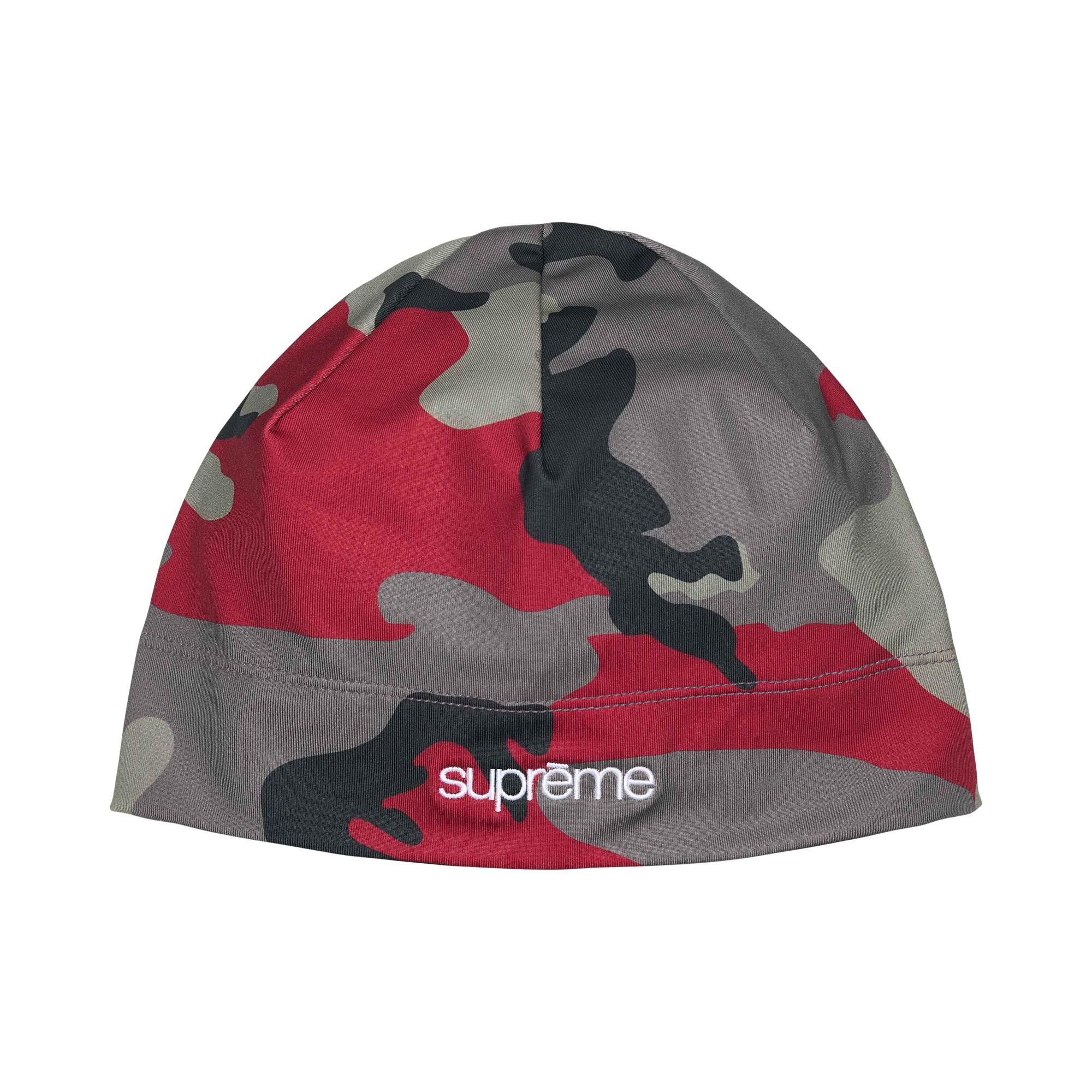 Buy Supreme Base Layer Beanie 'Red Camo' - SS26BN7 RED CAMO | GOAT