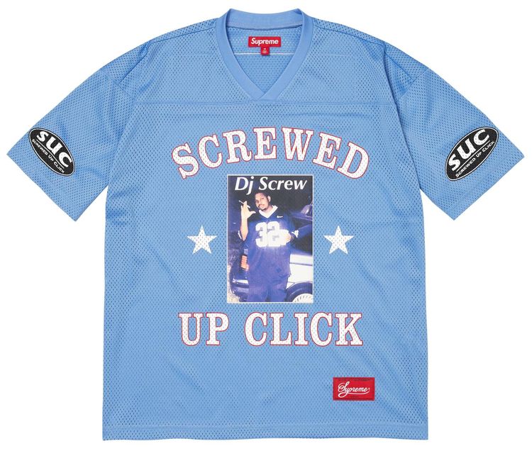Supreme x Dj Screw Jersey Light Blue
