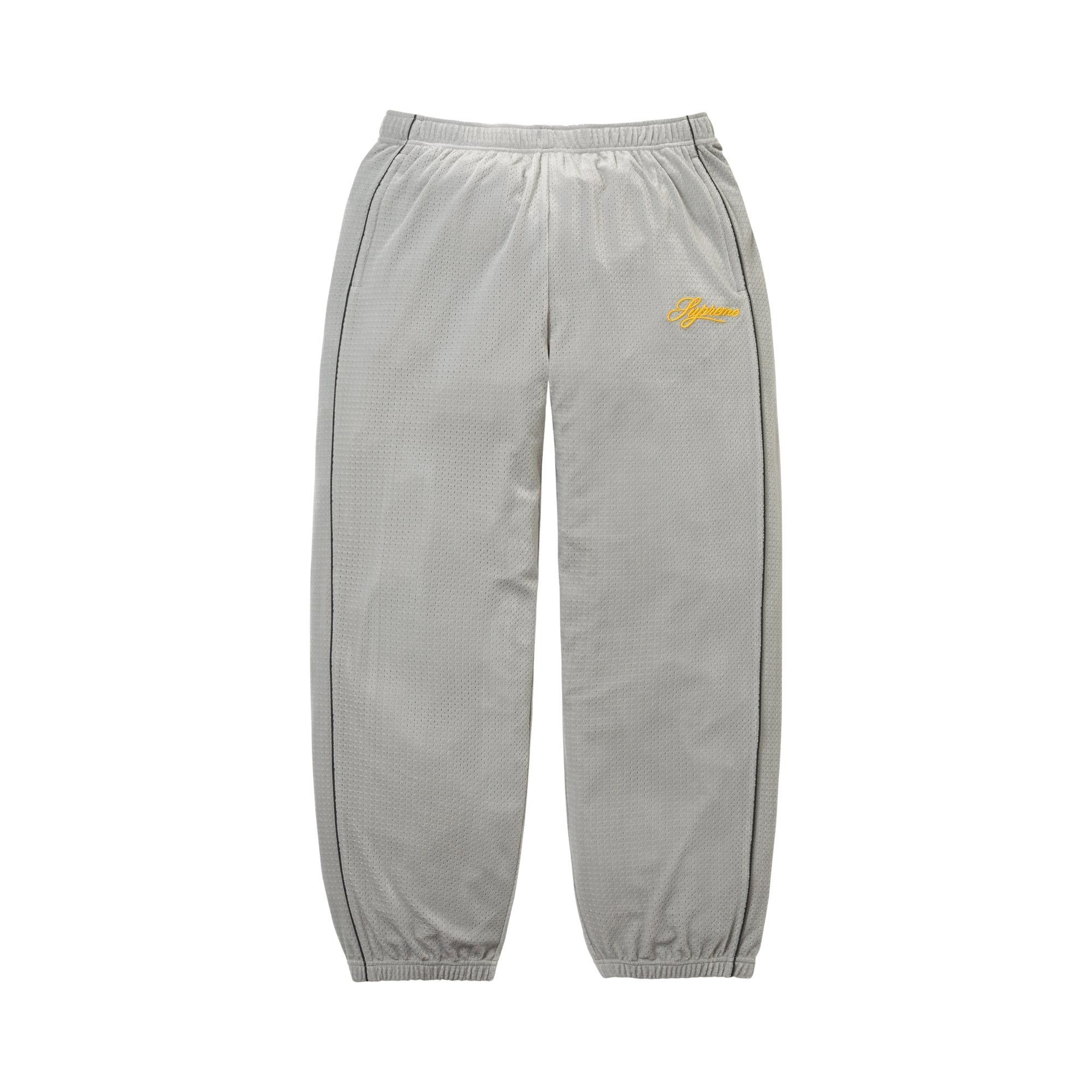 Buy Supreme Velour Mesh Track Pant 'Silver' - SS26P14 SILVER | GOAT