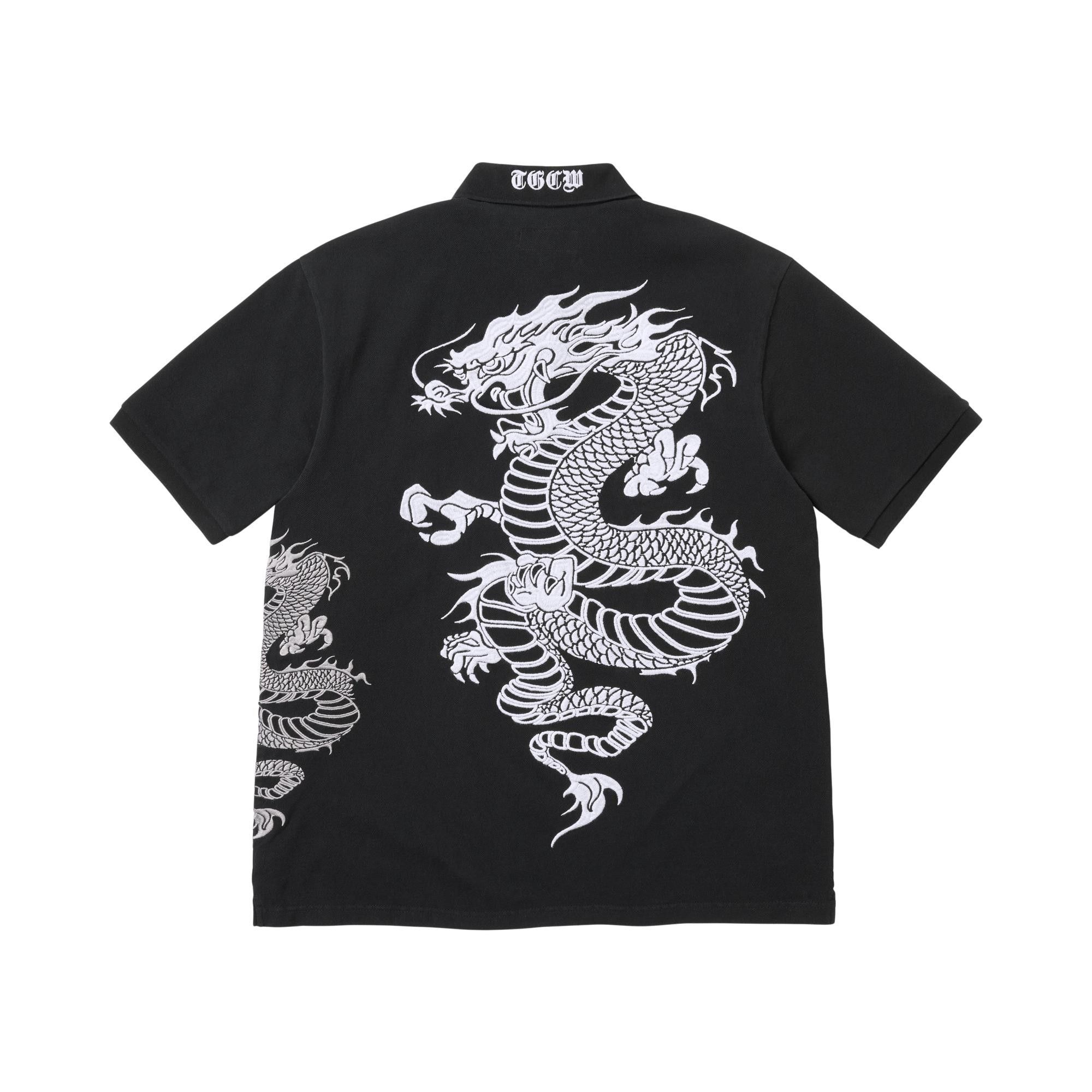 Buy Supreme x The Great China Wall Dragon Polo 'Black' - SS26KN56