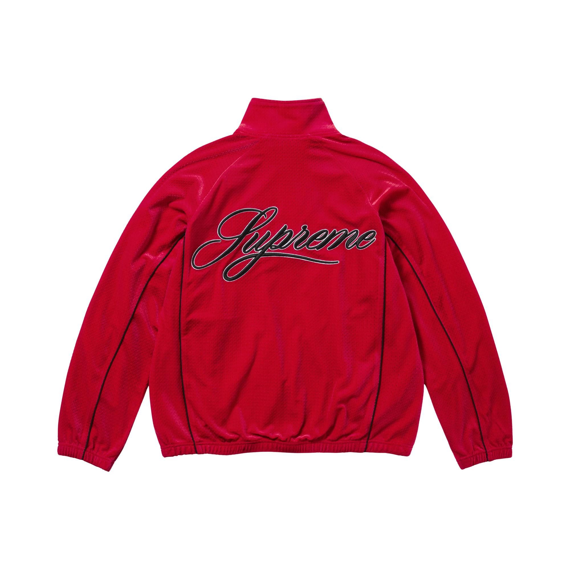 Buy Supreme Velour Mesh Track Jacket 'Red' - SS26J31 RED | GOAT