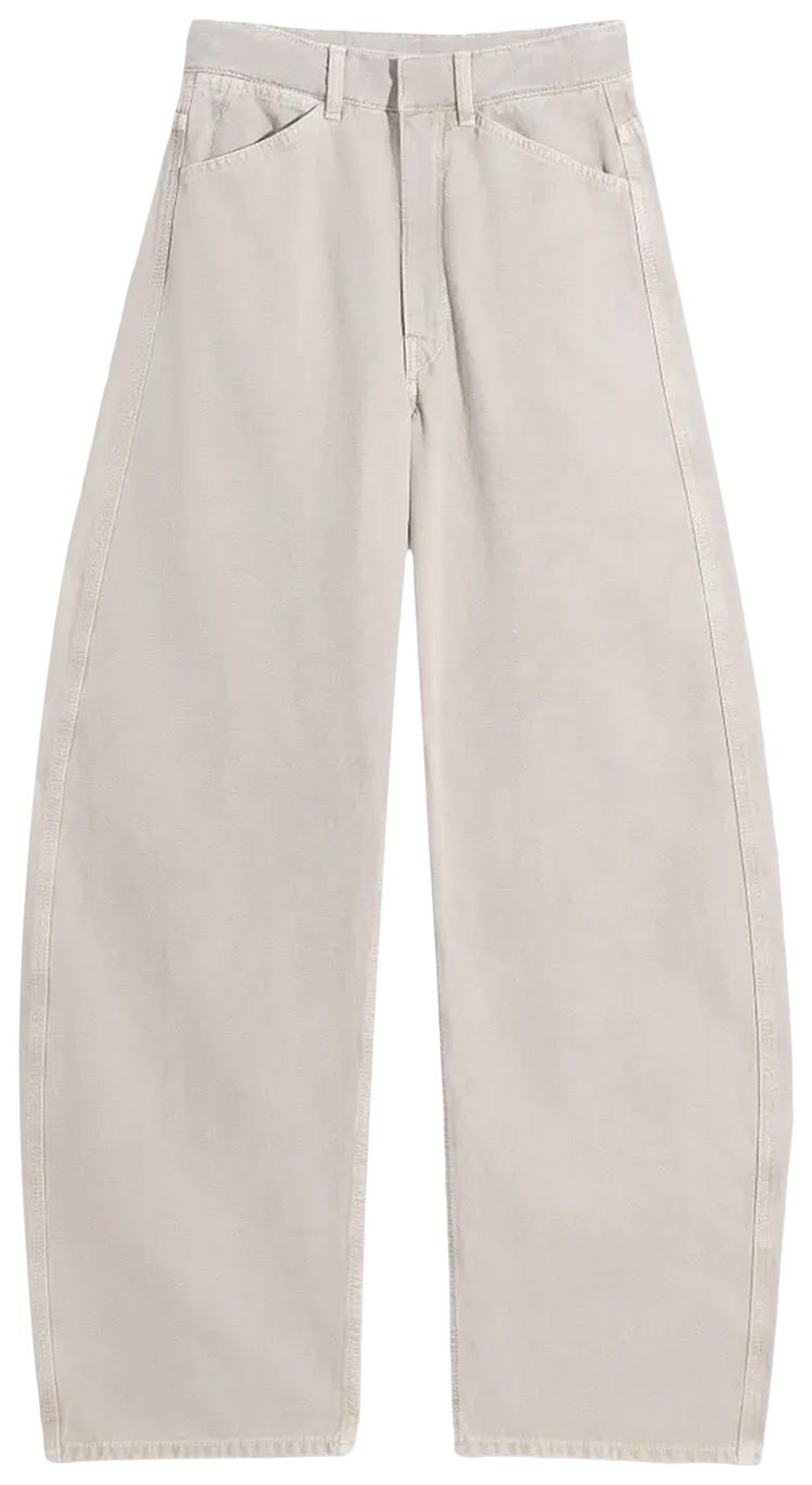 Lemaire High Waisted Curved Pants Moonstone
