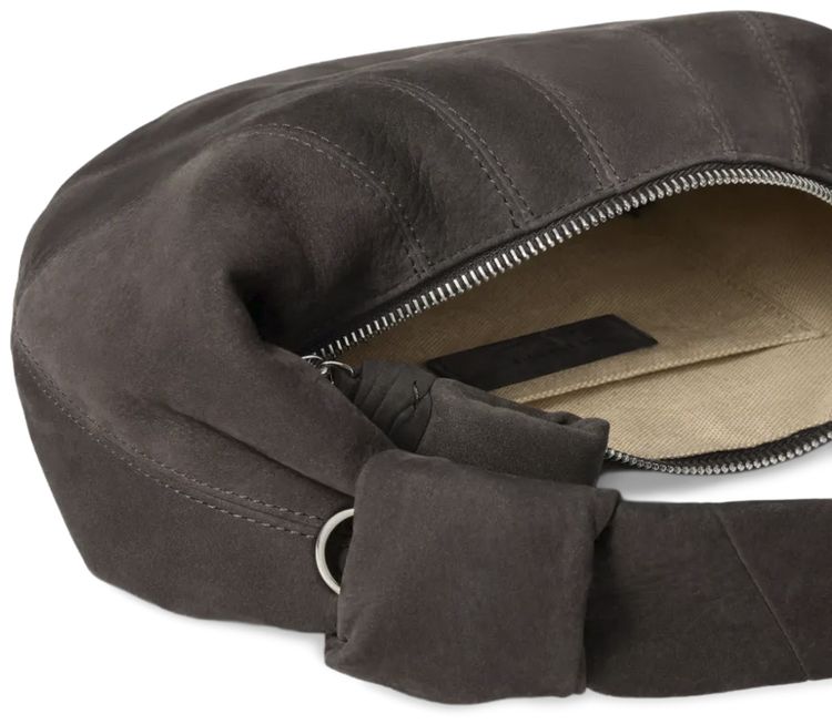 Lemaire Mini Fortune Croissant Bag Ebony Brown