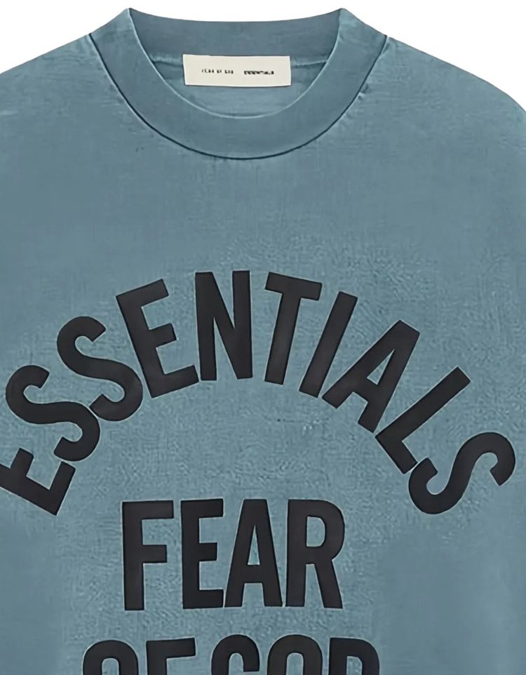 Fear of God Essentials Campus 90s Long Sleeve Tee Faded Coastal