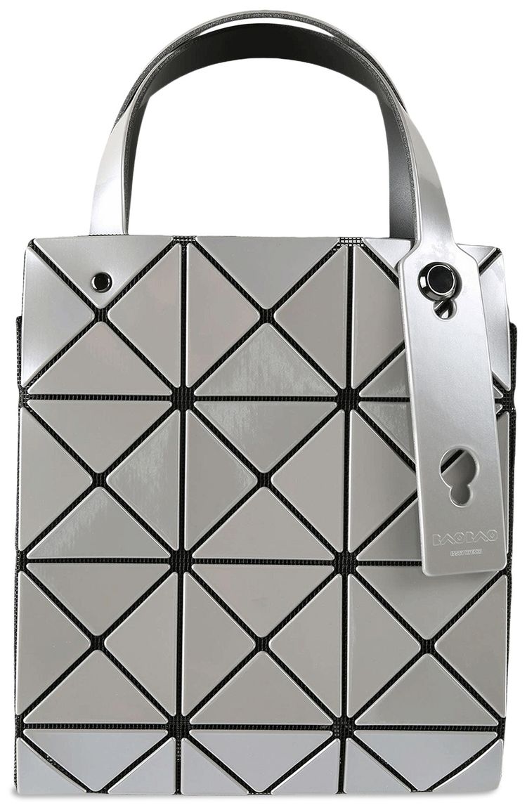 Bao Bao Issey Miyake Carat Small Top Handle Grey