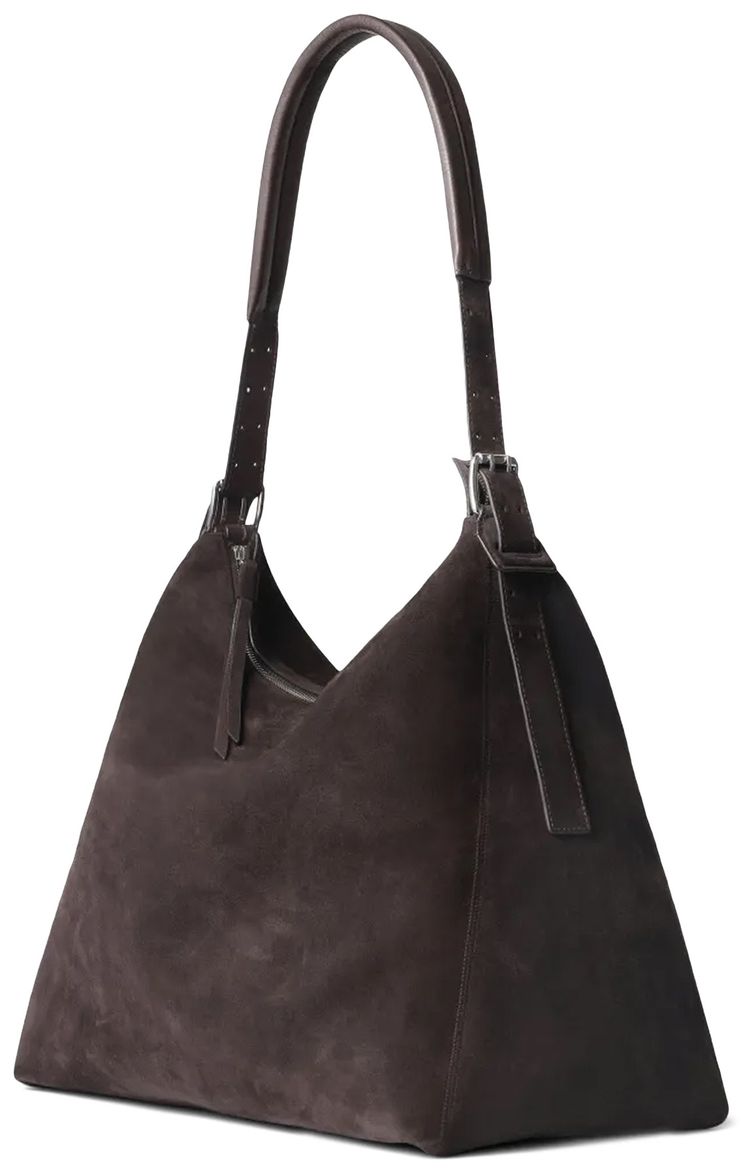 Lemaire Belted Hobo Bag Ebony Brown