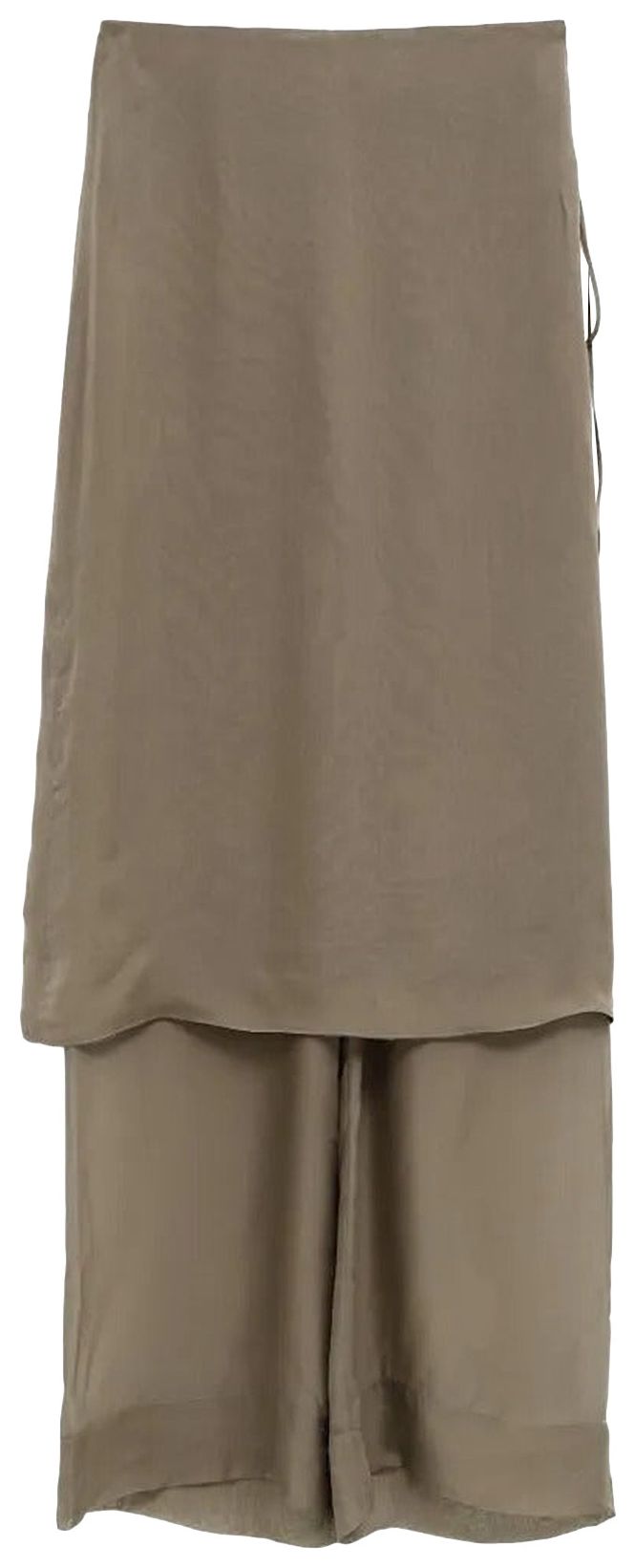 Paloma Wool Low Silk Archive Skirt Khaki