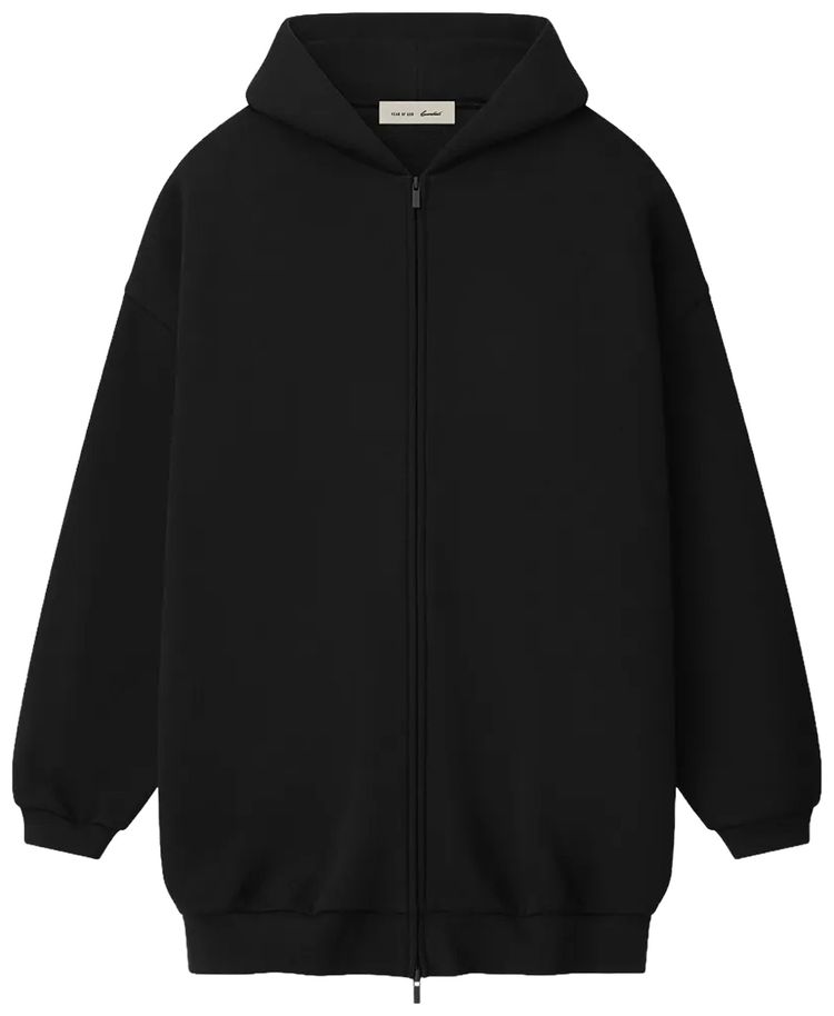 Fear of God Essentials Property Lounge Long Zip Hoodie Black