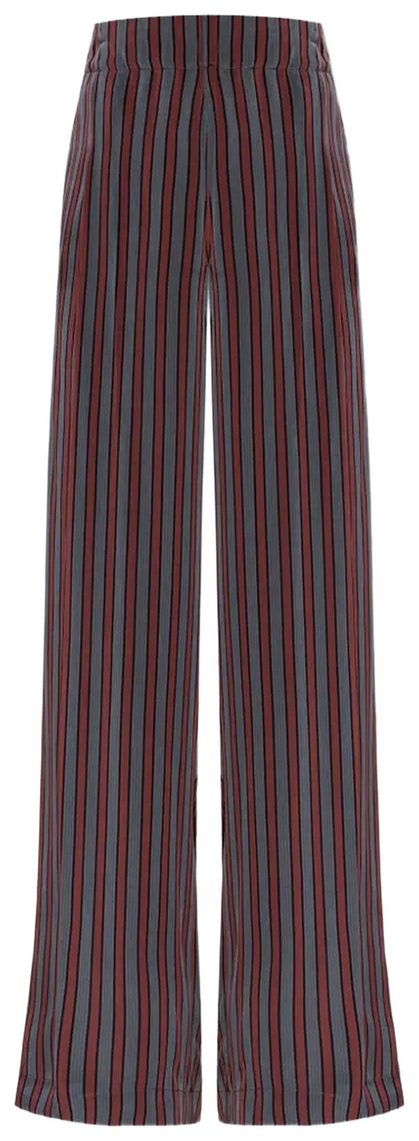 Dries Van Noten Fluid Striped Pants Grey