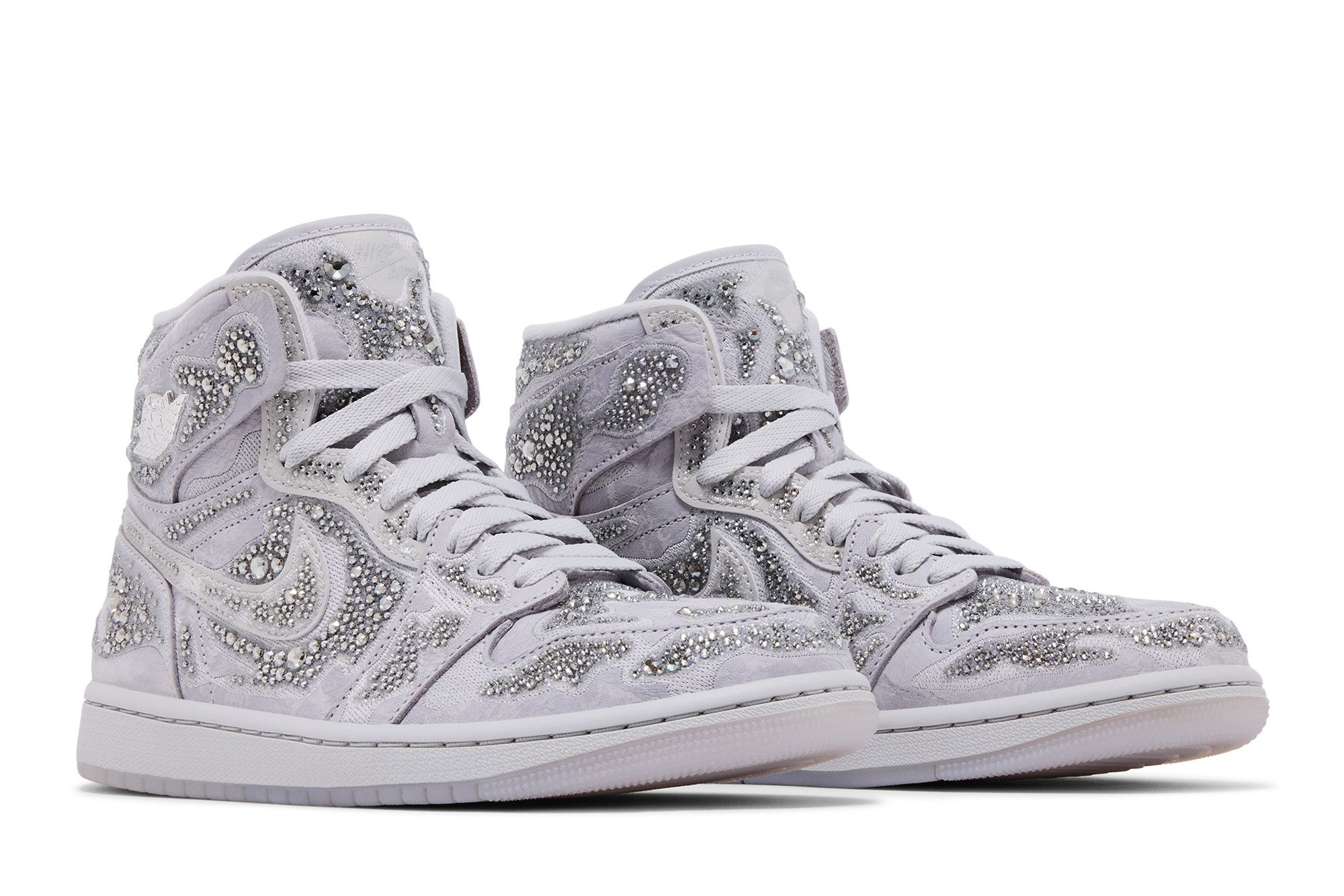 Swarovski × Nike Women's Air Jordan 1 High OG "Vast Grey" Jordan 1 Retro High OG Swarovski Vast Grey (Women's) - HF6248-002 - US