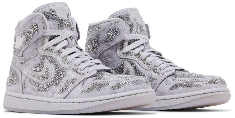 Swarovski x Wmns Air Jordan 1 High OG Vast Grey