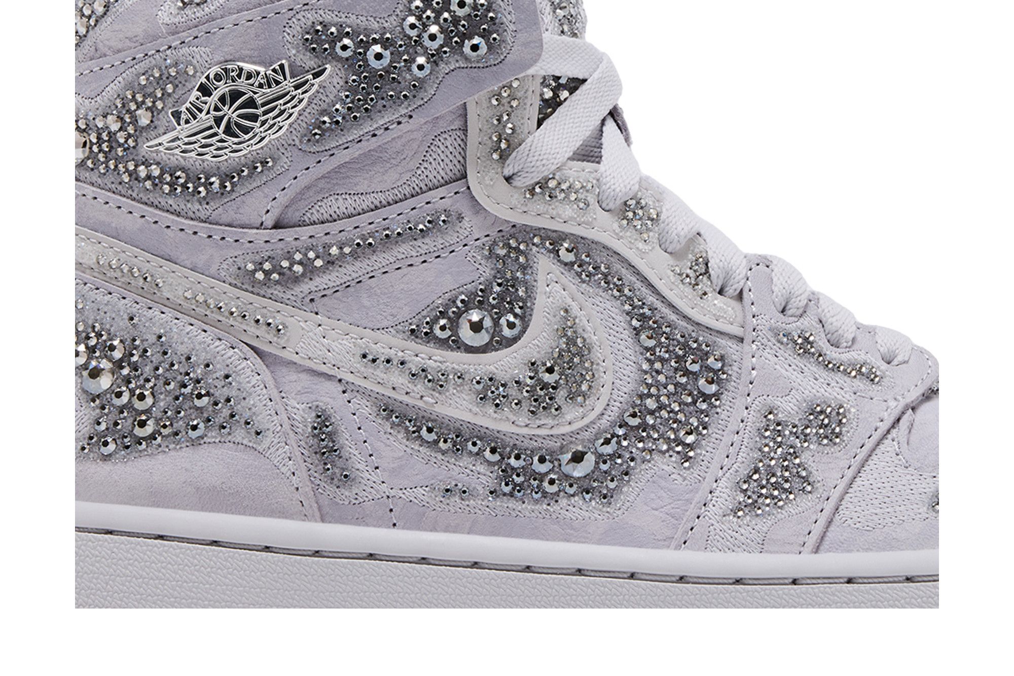 Buy Swarovski x Wmns Air Jordan 1 High OG 'Vast Grey' - HF6248 002