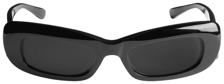 Balenciaga Diva Rectangle Sunglasses Black