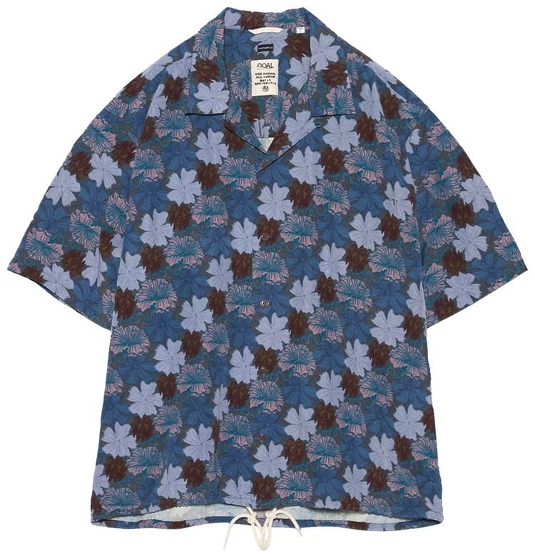 nanamica Nanaloha Short Sleeve Shirt Navy