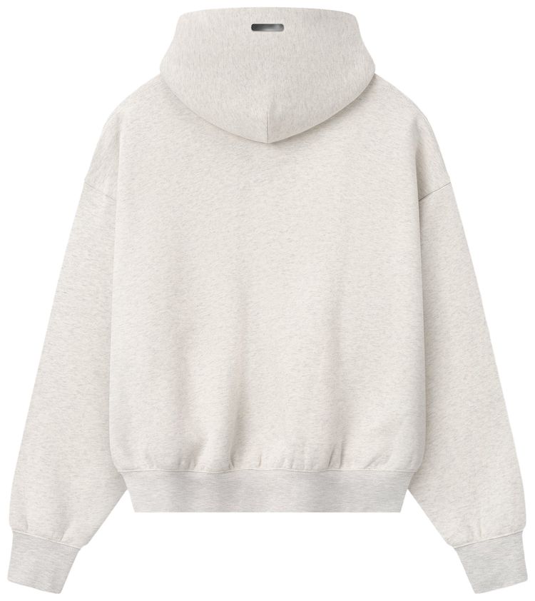 Fear of God Essentials Signature Classic Full Zip Hoodie OatmealLight Heather