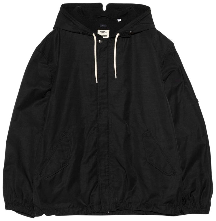 nanamica Nylon Twill Hooded Jacket Black
