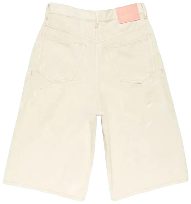 Acne Studios Core Denim Shorts White