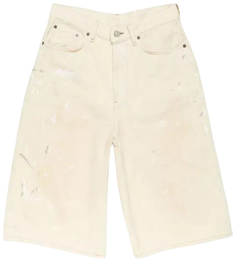 Acne Studios Core Denim Shorts White