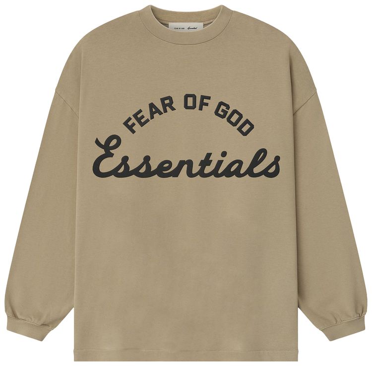 Fear of God Essentials 90s Long Sleeve Tee Faded Dune