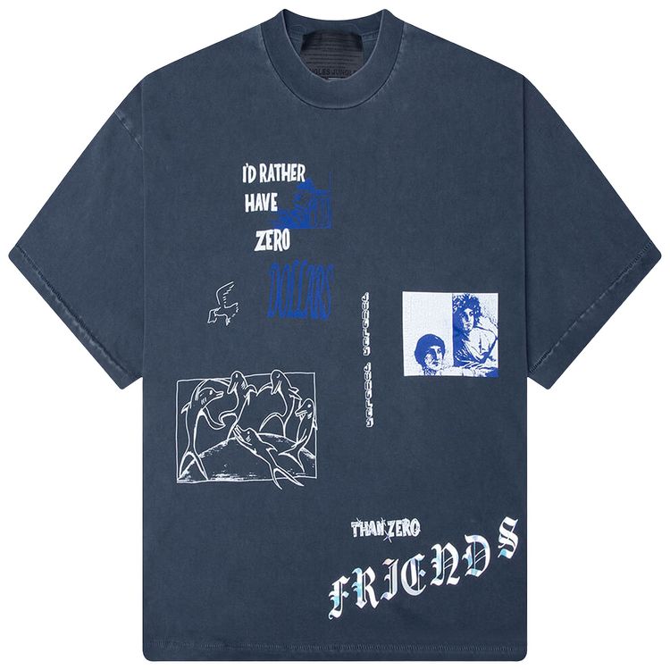 Jungles Id Rather Tee Vintage Blue