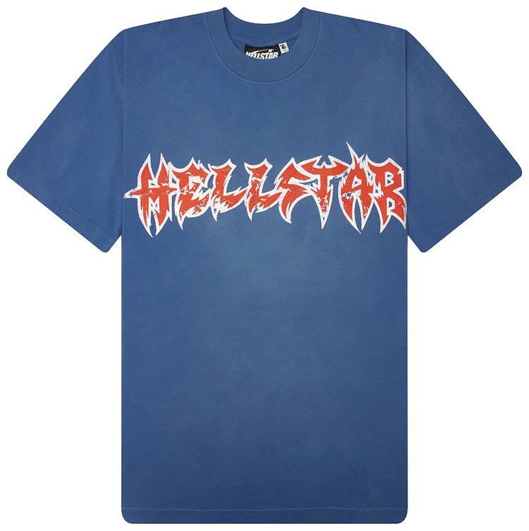 Hellstar Metal Logo Tee Blue