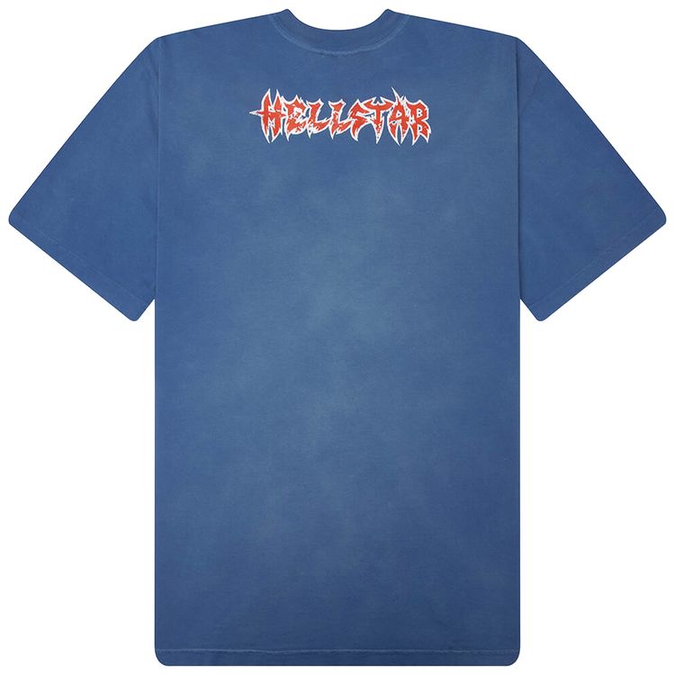 Hellstar Metal Logo Tee Blue
