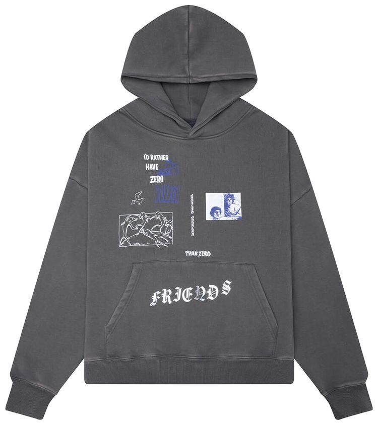 Jungles Id Rather Hoodie Vintage Grey