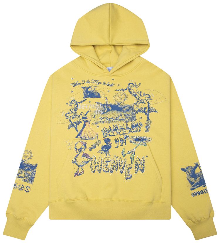 Jungles Already In Heaven Hoodie Yellow