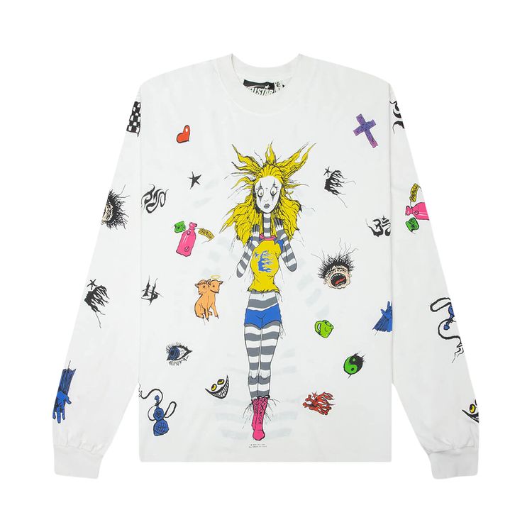 Hellstar Down The Paradise Path Long Sleeve White